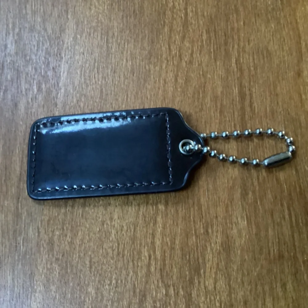 Coach Very Dark Brown Bag Tag/Hang Tag